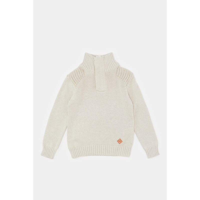 Infant Boys Cream Knitted Sweater