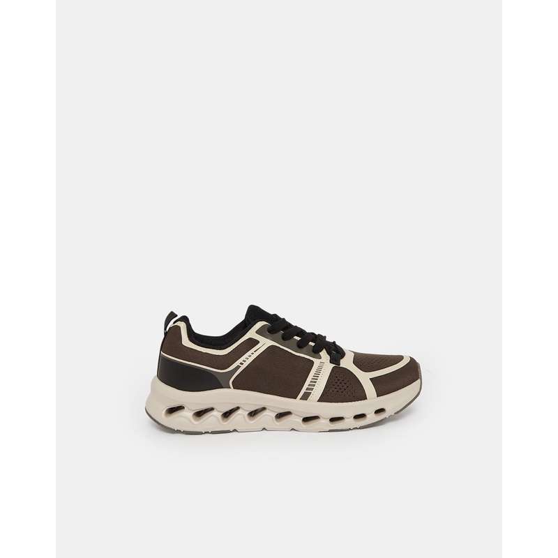 Men Brown Textured Sneakers|EU40|EU41|EU42|EU43|EU44|EU45