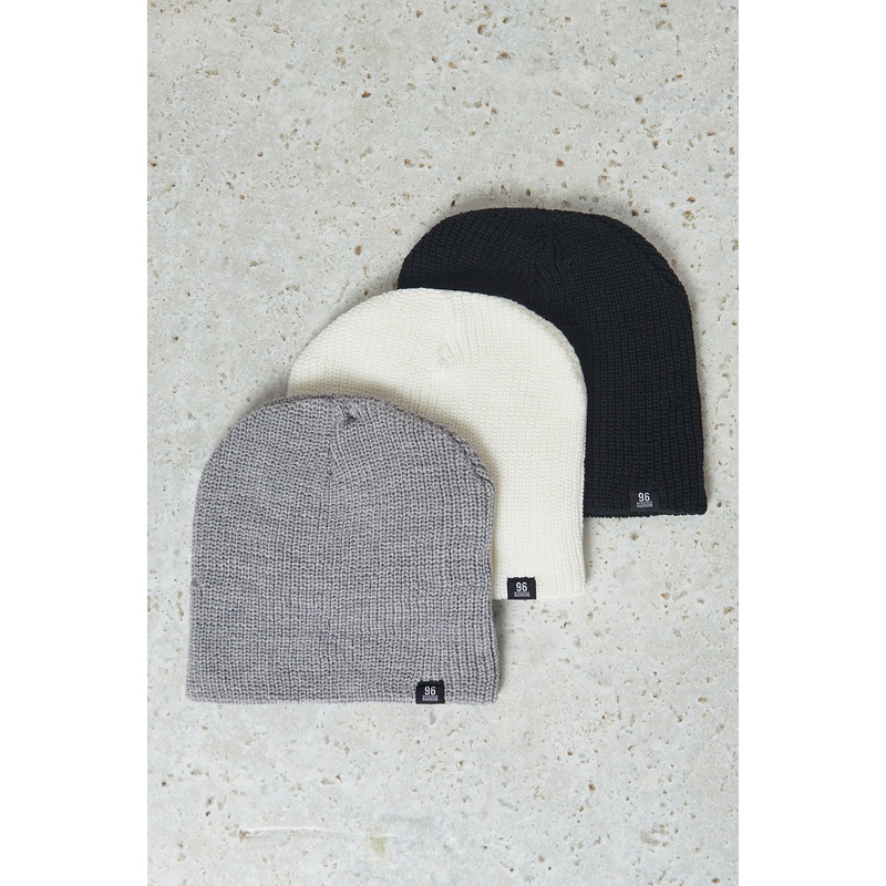 Men Multi-Colour Knitted Cap Set Of (3Piece)