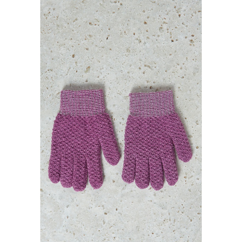 Purple Shower Gloves