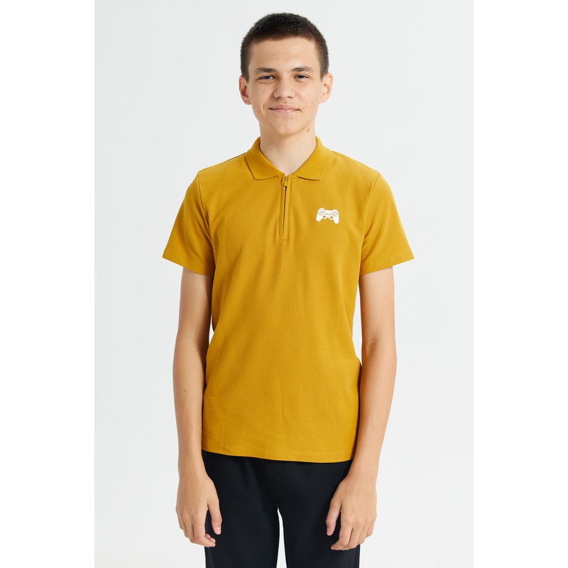 Senior Boys Mustard Polo Shirt