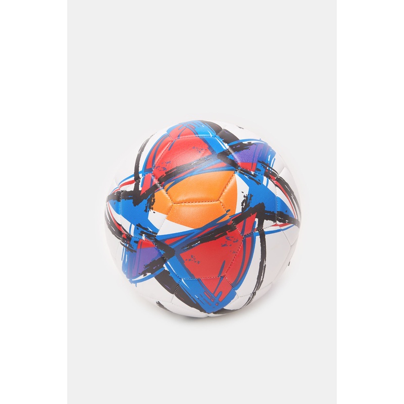 White Printed Football