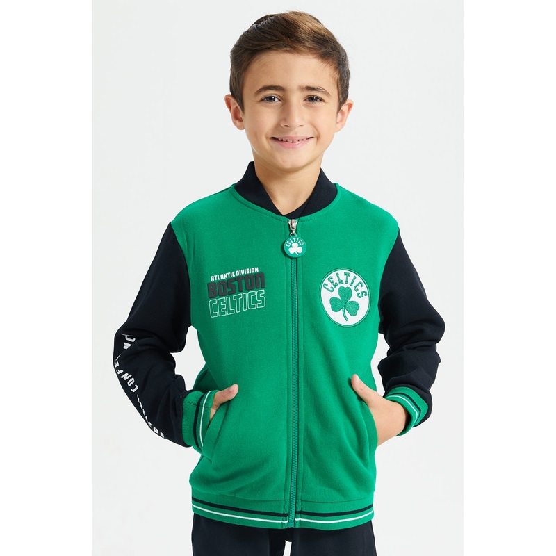 Boys Green Nba Celtics Sweatshirt
