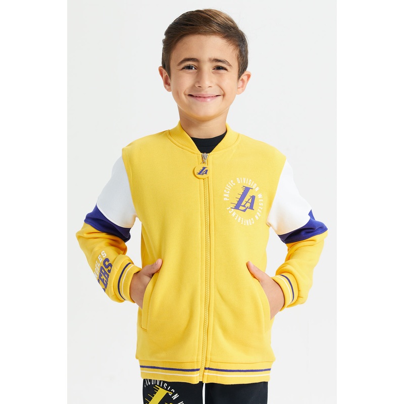 Boys Yellow Nba Lakers Sweatshirt