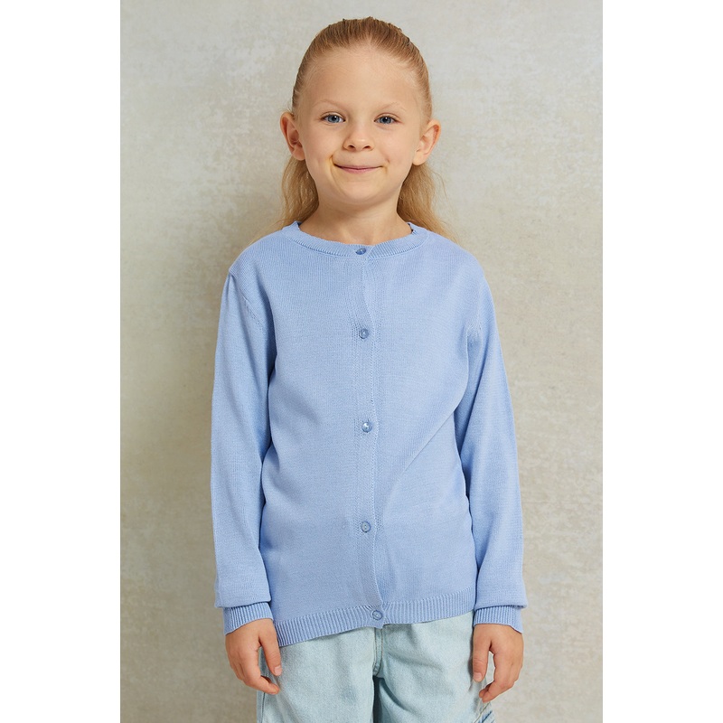 Girls Blue Knitted Cardigan|2-3 Years|3-4 Years|4-5 Years|5-6 Years|6-7 Years|7-8 Years