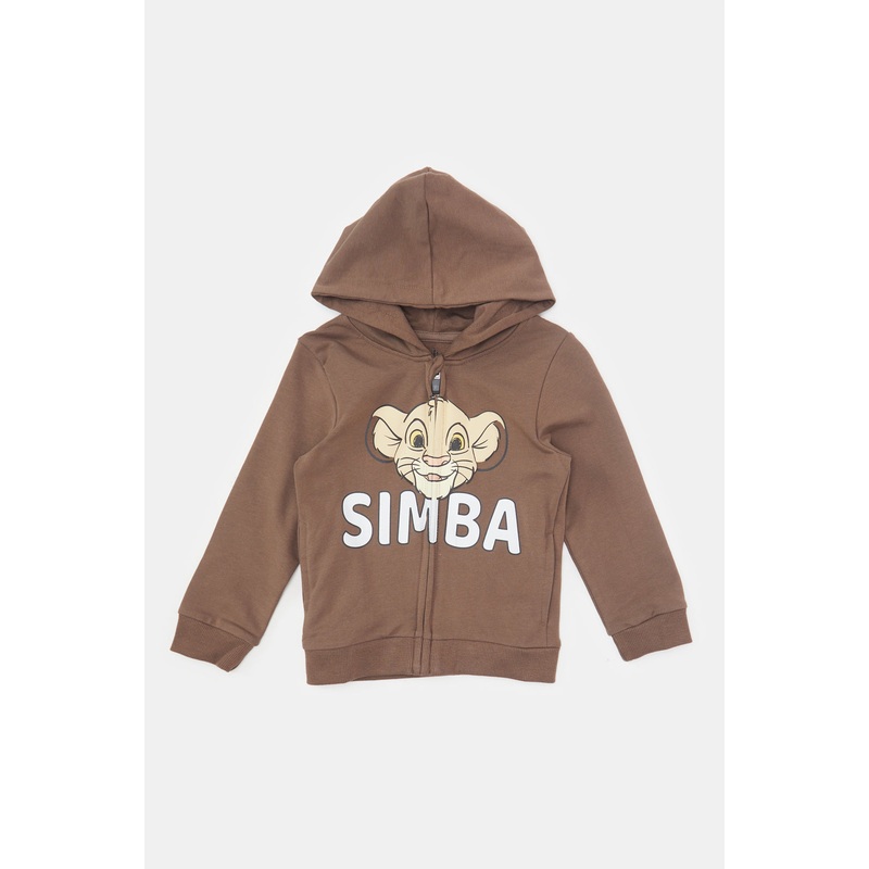 Infant Boys Brown Lion King Hooded Sweatshirt