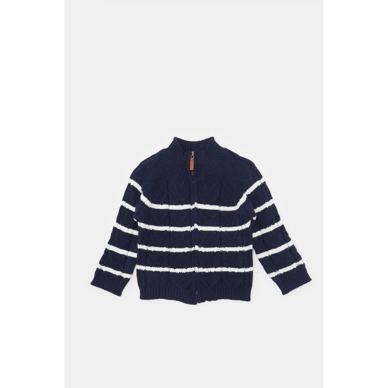 Infant Boys Navy Knitted Cardigan