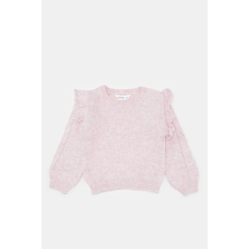 Infant Girls Lilac Knitted Pullover