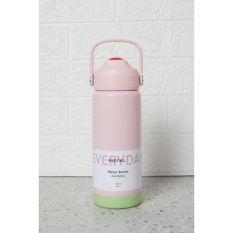 Pink Solid Water Bottle (550ml)