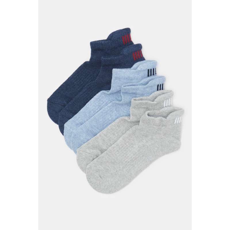 Senior Boys Assorted Sports Ankle Socks (3 Pairs)