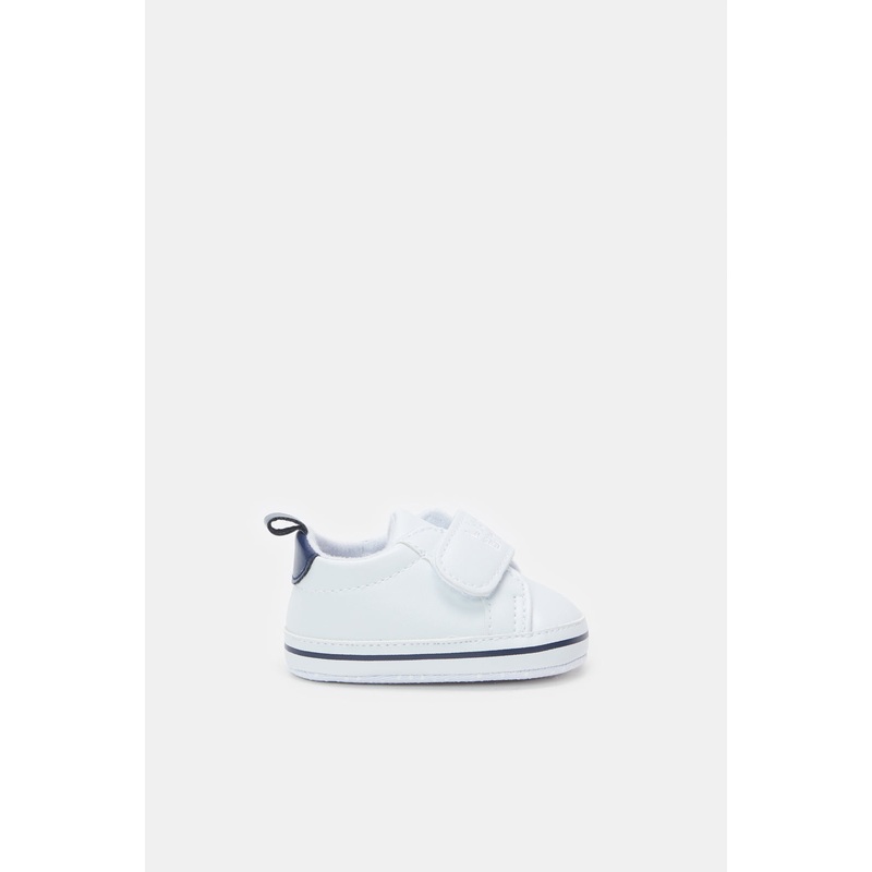 Baby White Velcro Pram Shoes|0-6 Months|6-12 Months|12-18 Months