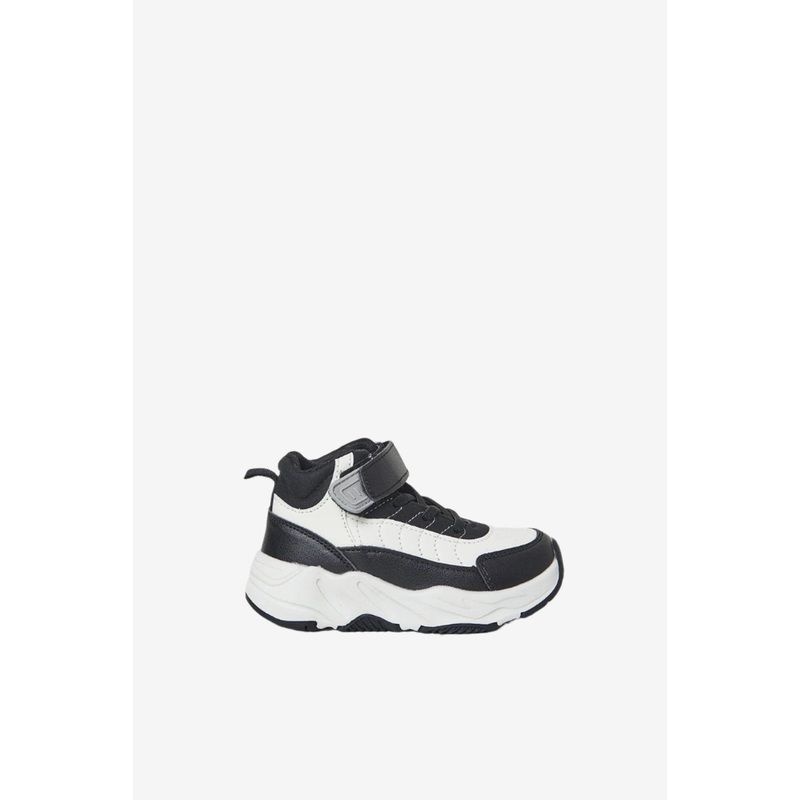 Boys Black Color Block High Top Sneakers