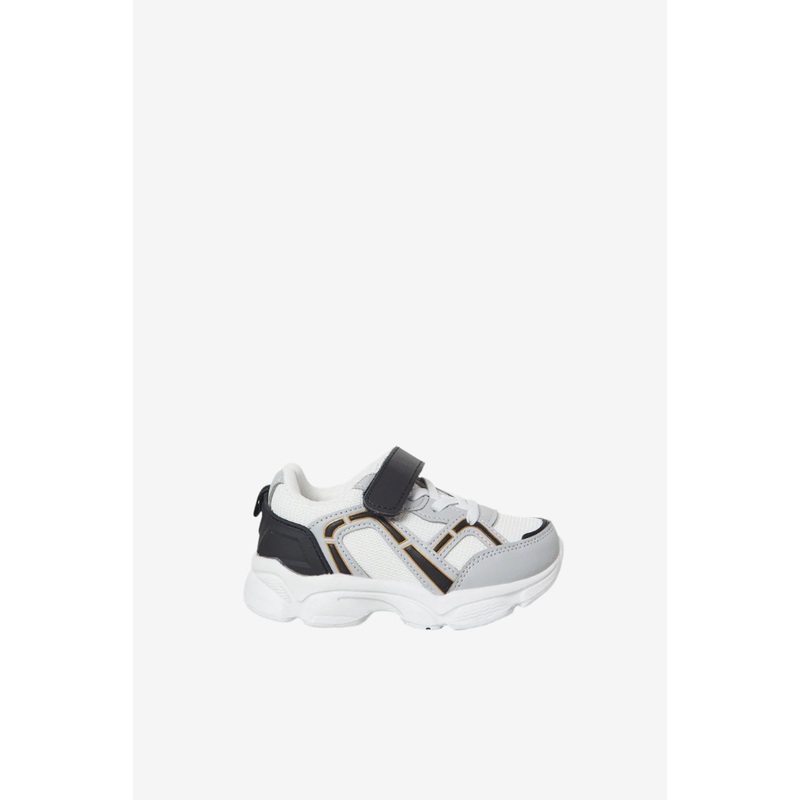 Boys Grey Overlayed Chunky Sneakers