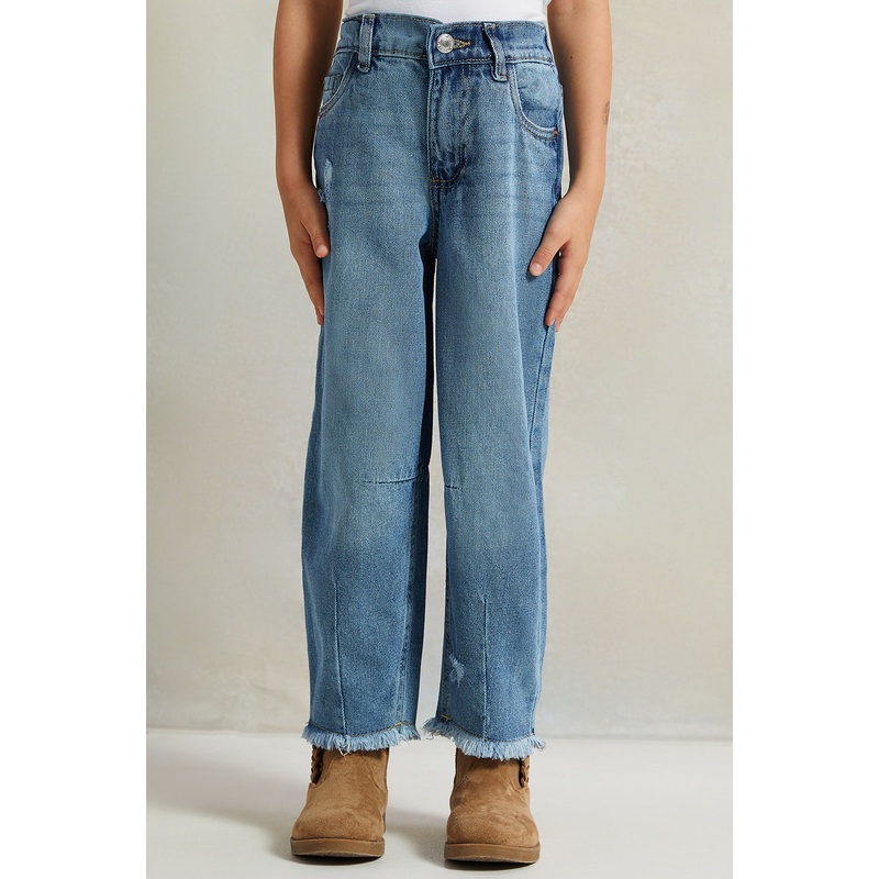 Girls Blue Vintage Denim Jeans