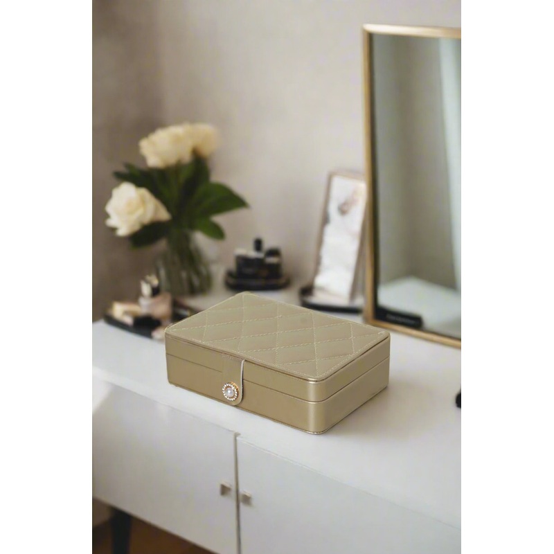 Gold Embellished Jewellery Box