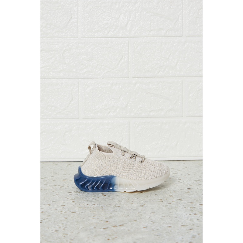 Infant Boys Beige Slip-On Trainers