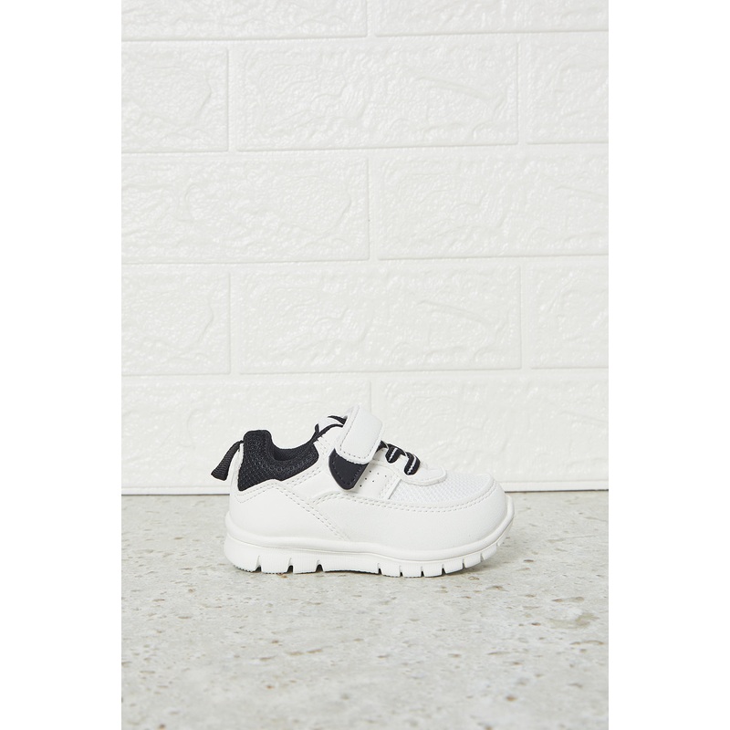 Infant Boys White Textured Trainers