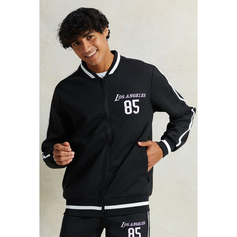 Men Black Basketball Sweatshirt