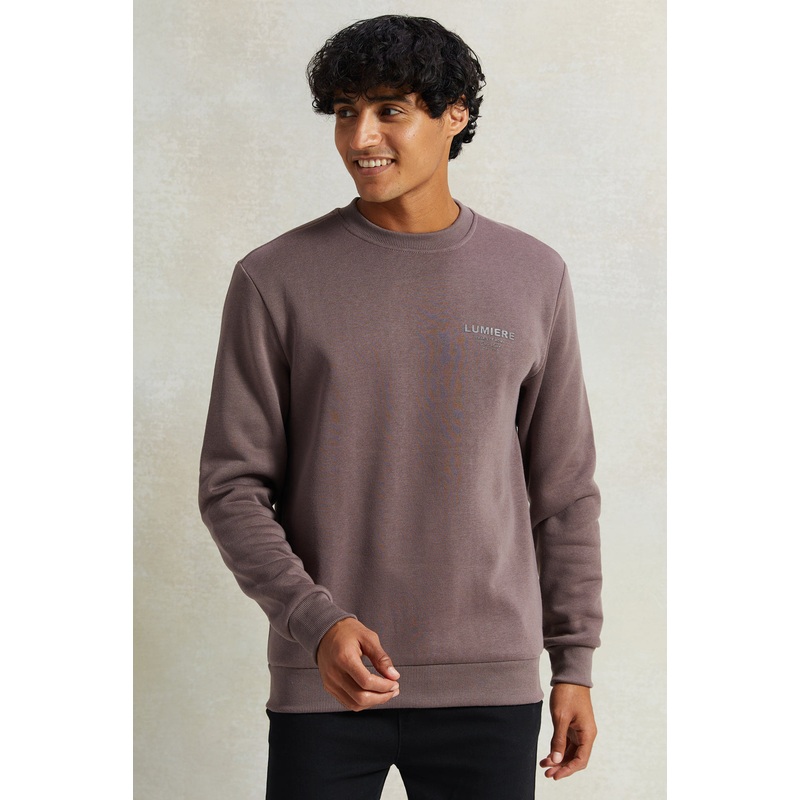 Men Pink Crew Neck Sweatshirt|Small|Medium|Large|X-Large|XX-Large