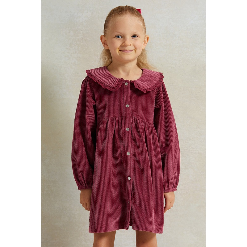 Red Corduroy Dress|2-3 Years|3-4 Years|4-5 Years|5-6 Years|6-7 Years|7-8 Years