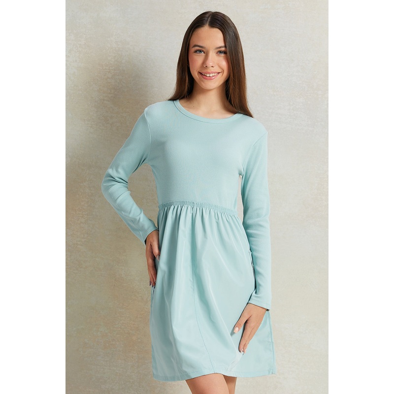 Senior Girls Teal knitted dress
