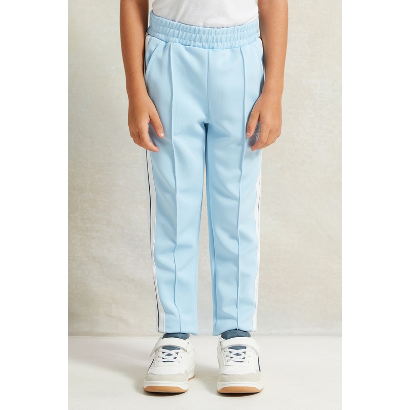 Boys Blue Embellished Track Pants