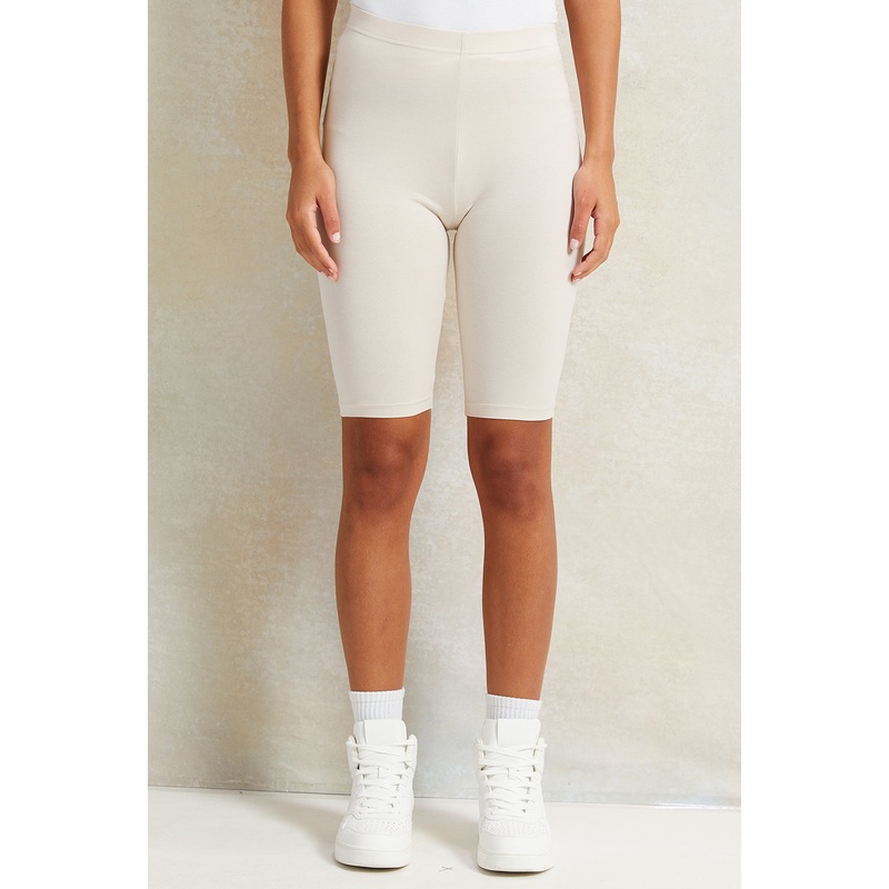 Women Beige Solid Biker Short|UK8|UK10|UK12|UK14|UK16|UK18