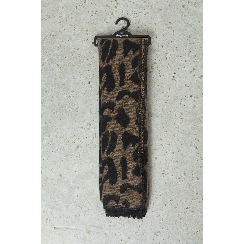 Women Brown Knitted Scarf