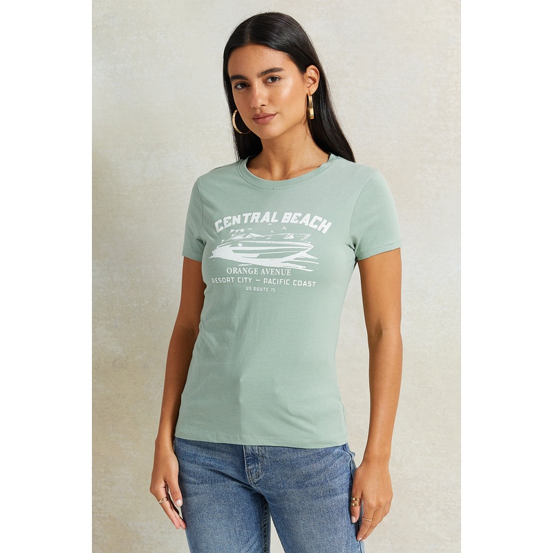 Women Mint Graphic T-Shirt|UK8|UK10|UK12|UK14|UK16|UK18
