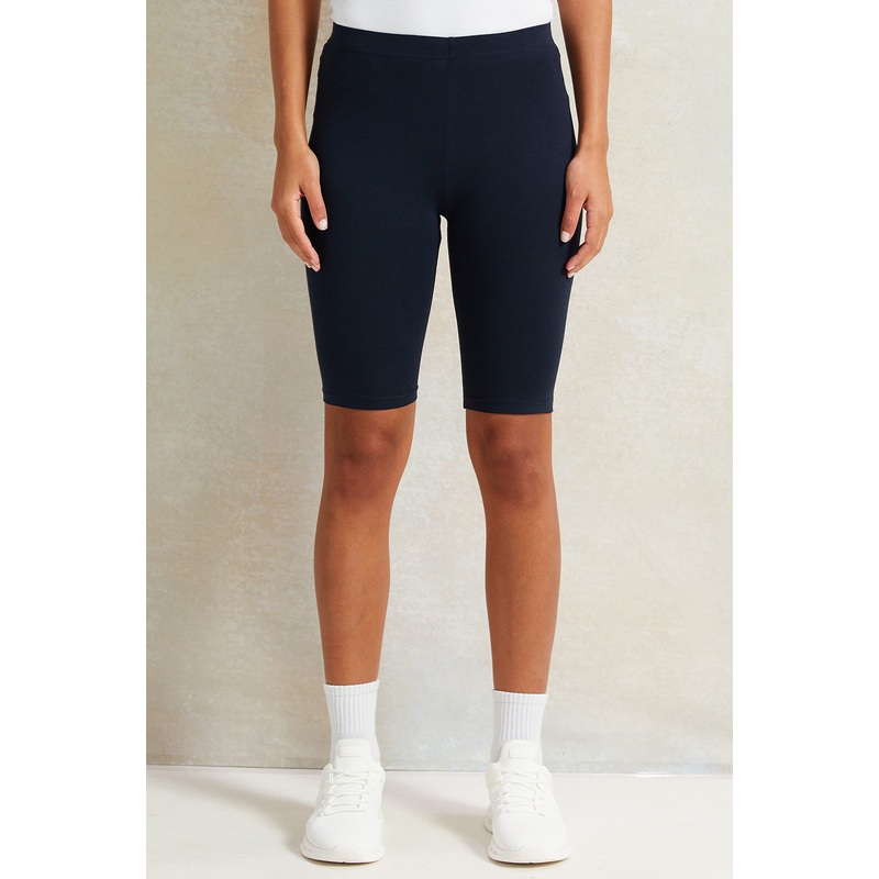 Women Navy Solid Biker Short|UK8|UK10|UK12|UK14|UK16|UK18