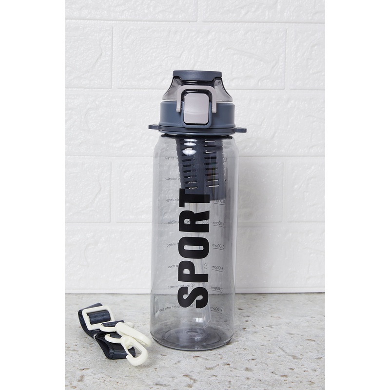 Black Sports Water Bottle (900ml)