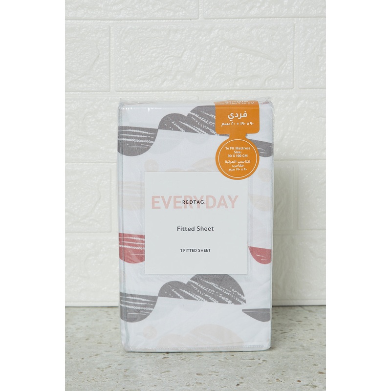 Multicoloured Abstract Printed Fitted Sheet (Single Size)