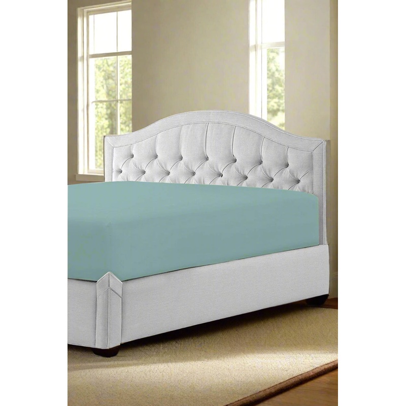 Teal Solid Fitted Sheet (Single Size)