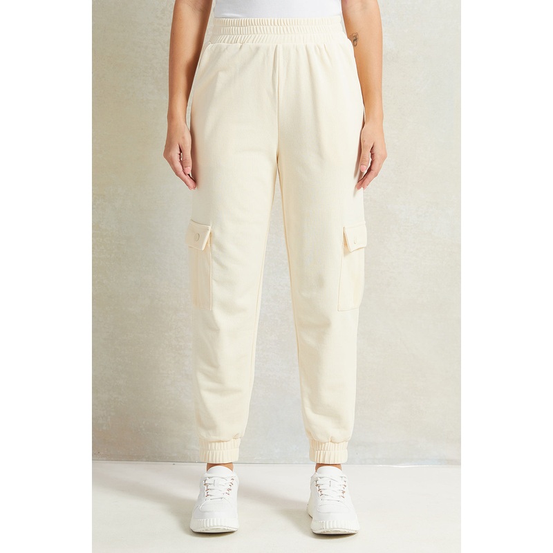 Women Beige Jogger Pants|UK8|UK10|UK12|UK14|UK16|UK18