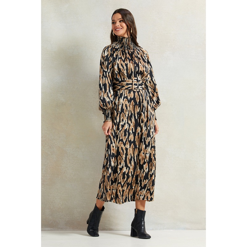 Women Black Printed Dress|UK8|UK10|UK12|UK14|UK16|UK18