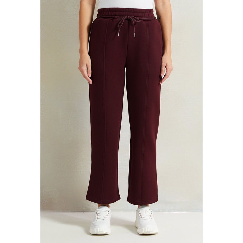 Women Burgundy Wide Leg Pants|UK8|UK10|UK12|UK14|UK16|UK18
