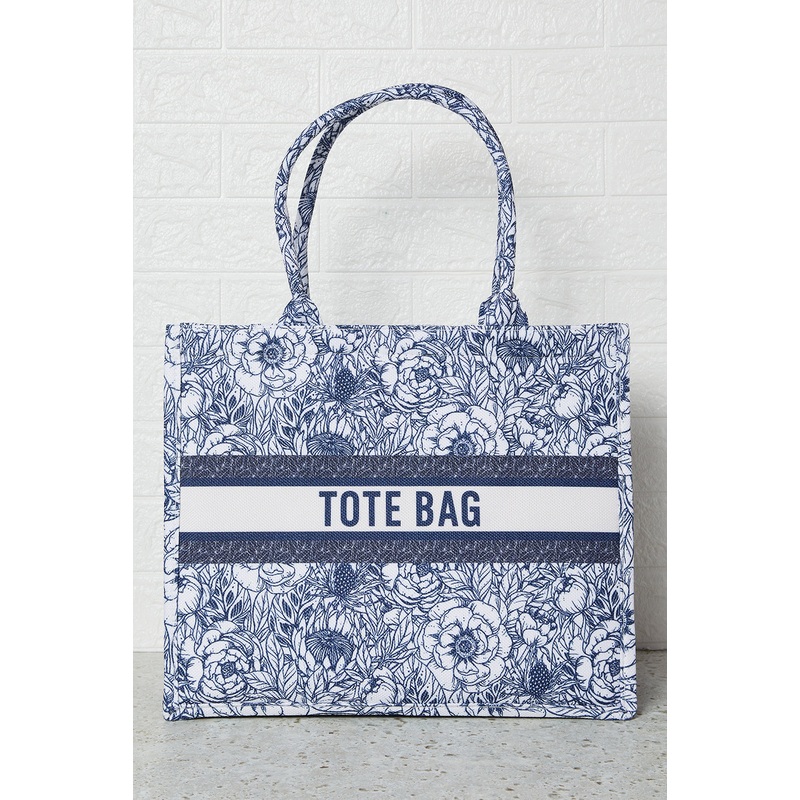 Women Grey Printed Tote Bag
