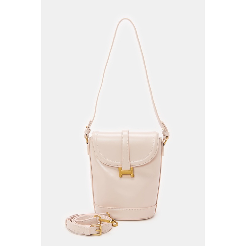 Women Pink Solid Handbag