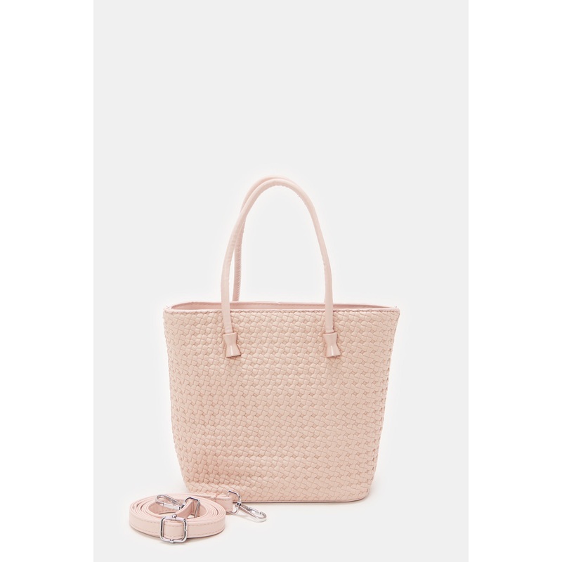 Women Pink Textured Handbag