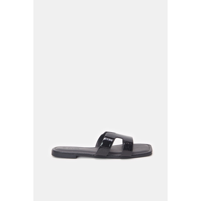 Women Solid Black Mule|EU36|EU37|EU38|EU39|EU40|EU41