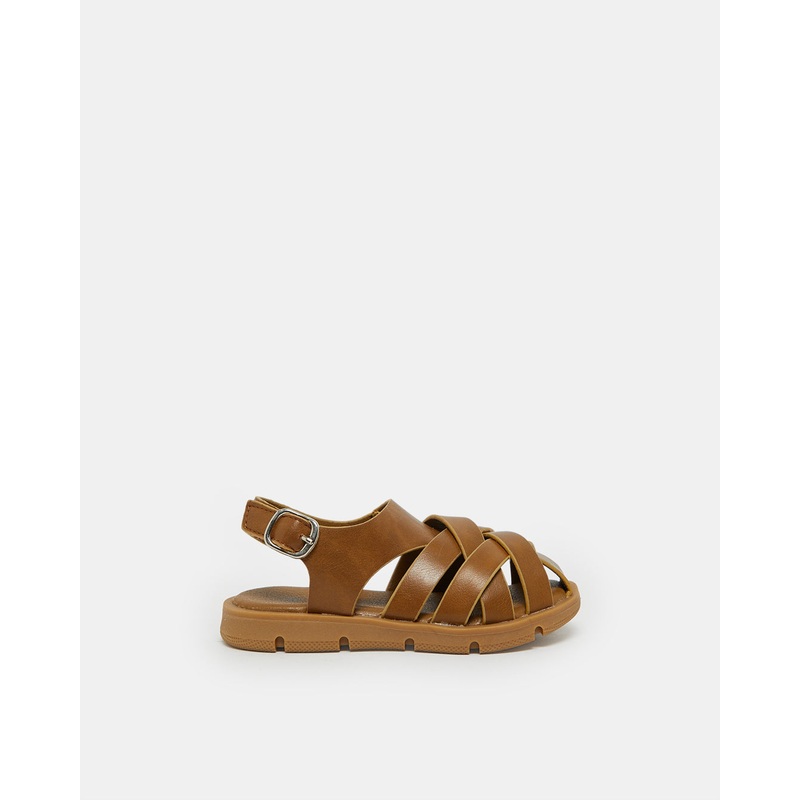 Infant Boys Brown Fisherman Sandal