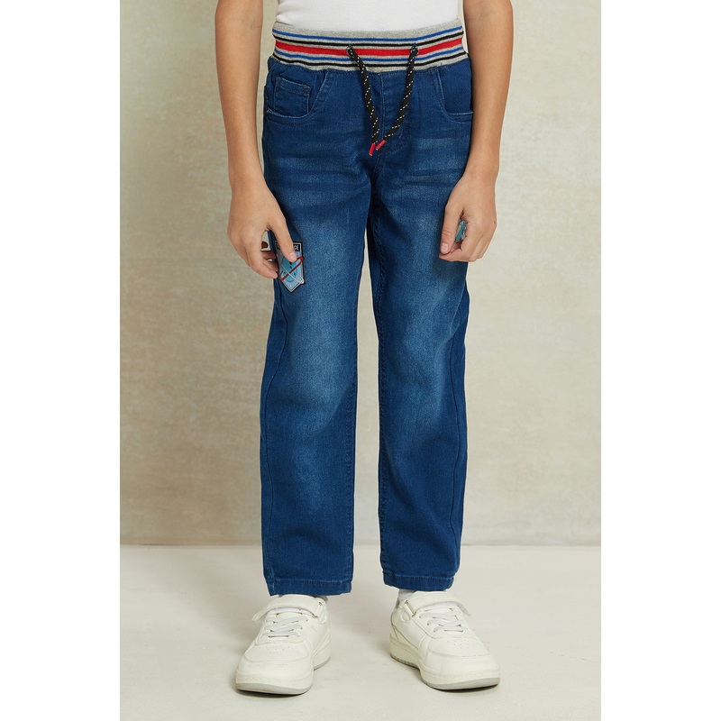 Boys Blue Pull on Jeans|2-3 Years|3-4 Years|4-5 Years|5-6 Years|6-7 Years|7-8 Years