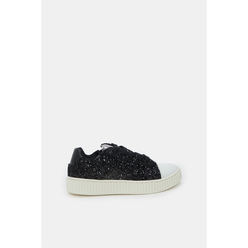 Girls Black Glitter Sneaker|EU25|EU26|EU27|EU28|EU29|EU30