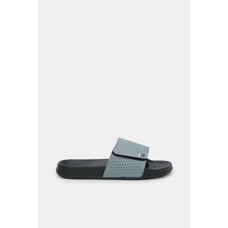 Men Grey Slide With Velcro|EU40|EU41|EU42|EU43|EU44|EU45