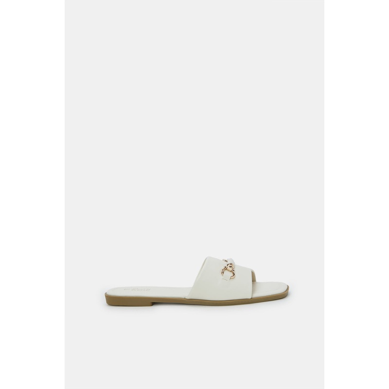 Women Ivory Sandal With Trim|EU36|EU37|EU38|EU39|EU40|EU41