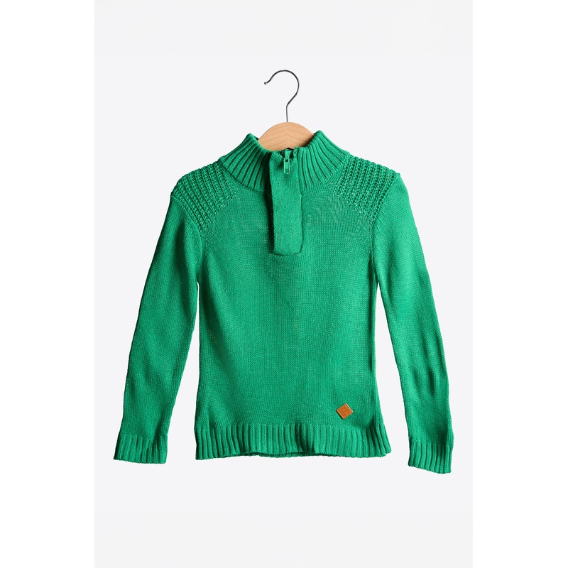 Infant Boys Green Knitted Sweater