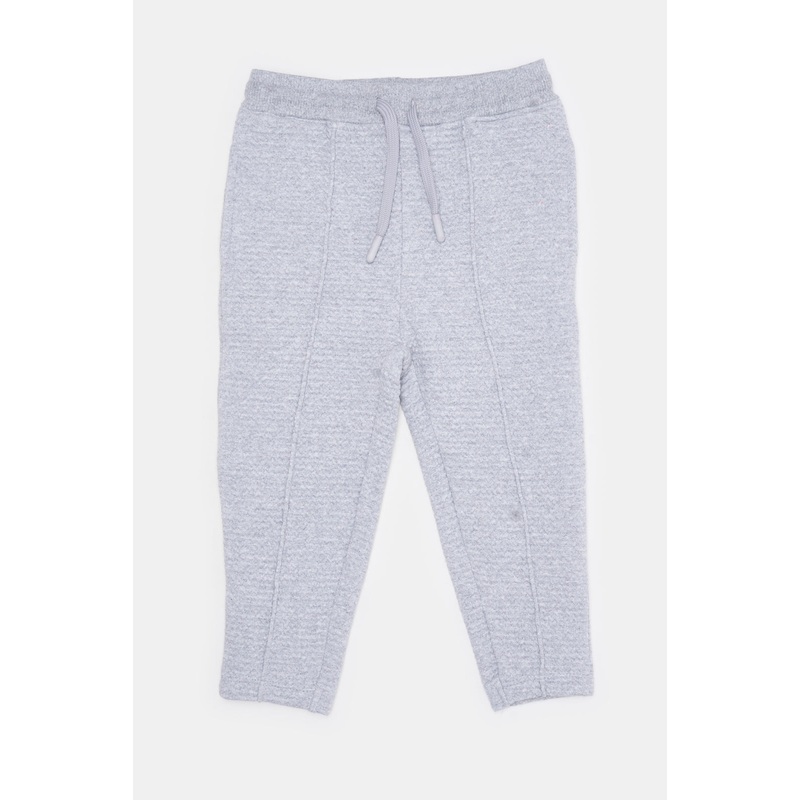 Infant Boys Grey Jacquard Active Pants