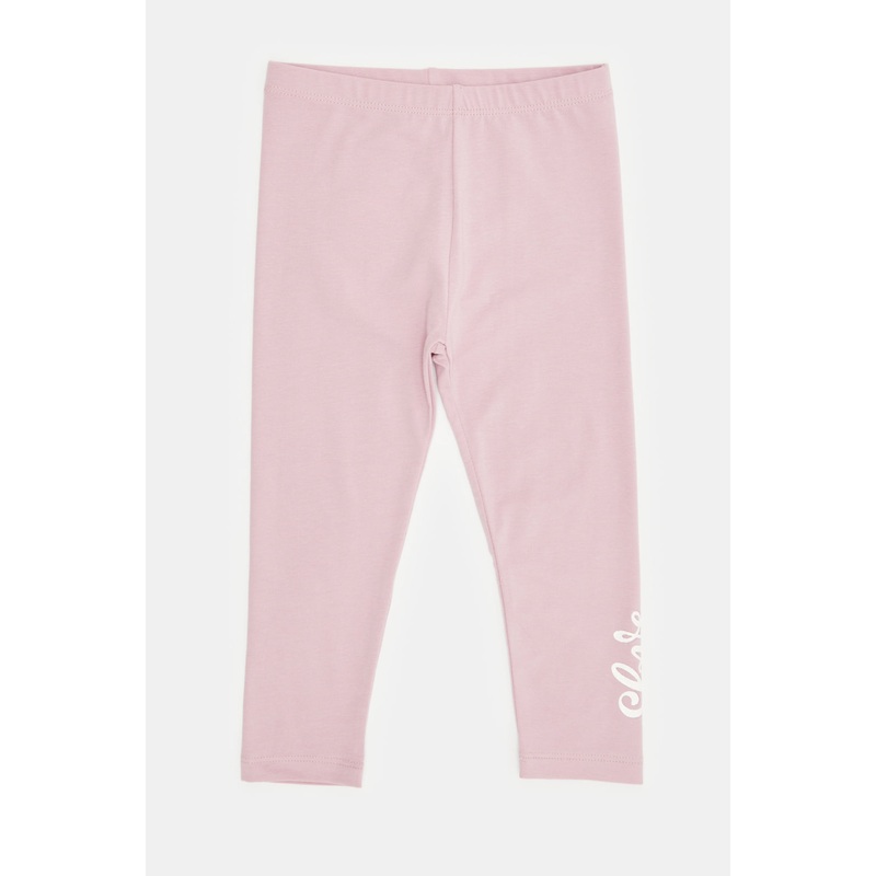 Infant Girls Lilac Placement Print Leggings