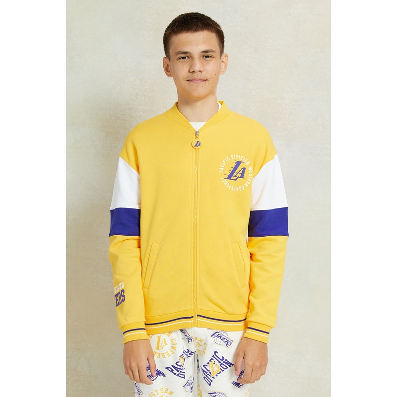 Senior Boys Mustard Lakers Print Sweatshirt