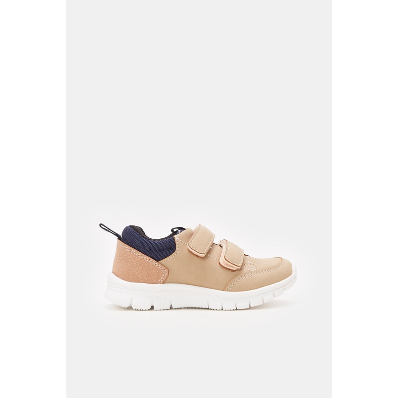 Infant Boys Brown Double Strap Sneaker
